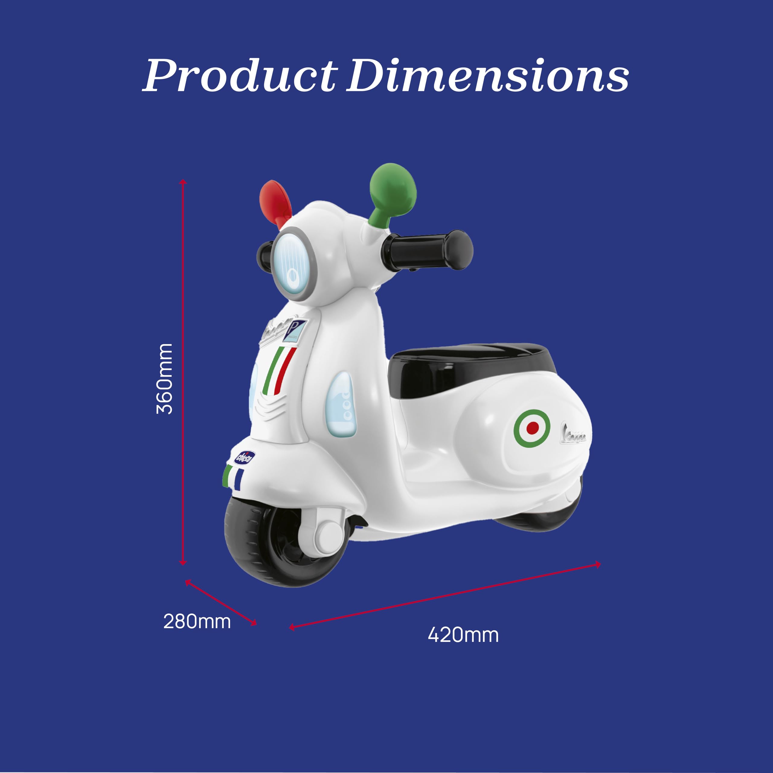 Amazon.com: Chicco Vespa Spring, White : Toys & Games