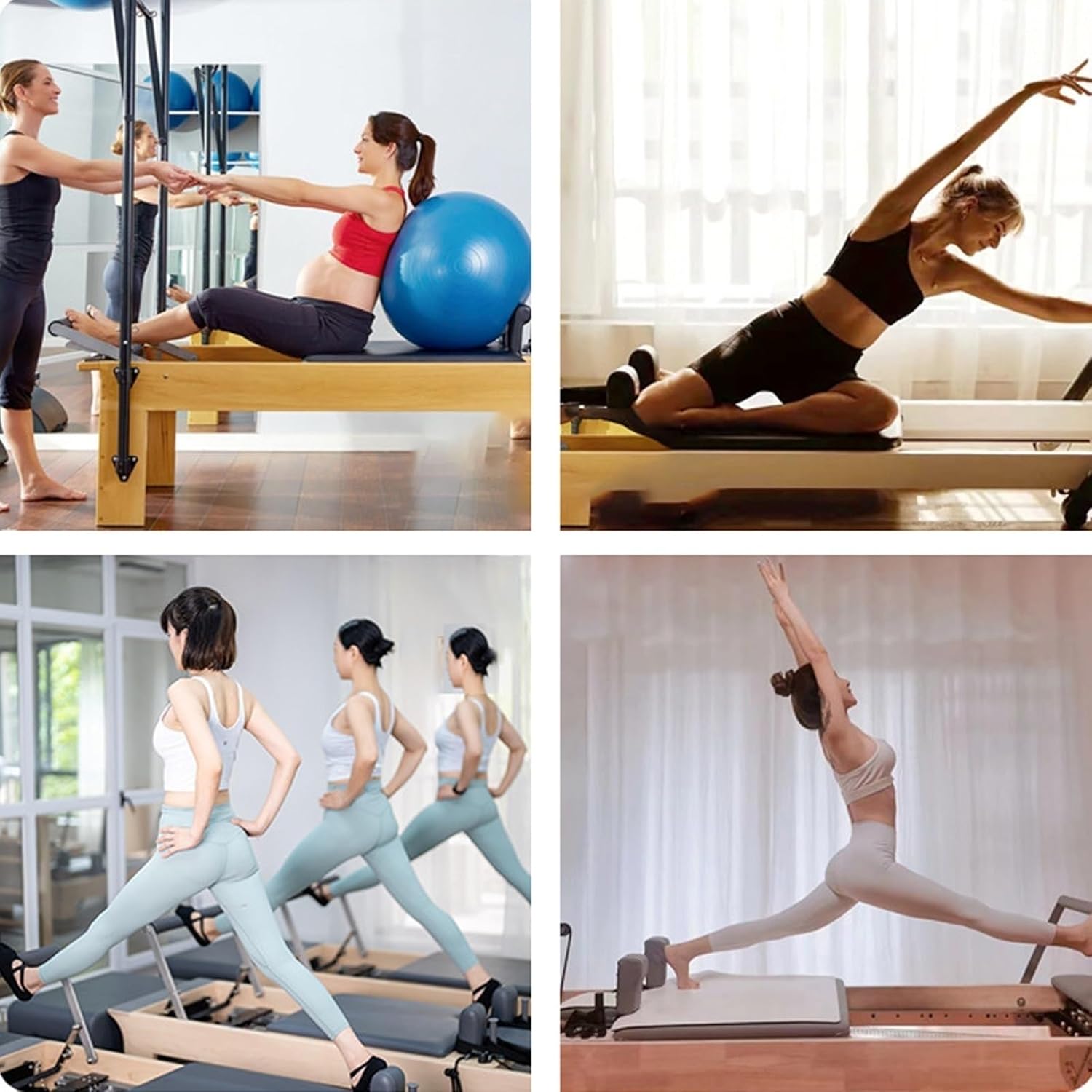 -新品未開封-筋トレマシン　折り畳み式　ピラティスリフォーマーマシン 家庭用 2024 ピラティスリフォーマーマシン、自宅でのトレーニング用