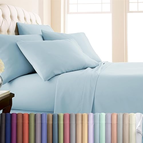 Miniatura 20 de Southshore Fine Living, Inc. Colección premium, juego de sábanas de 6 piezas tamaño Queen con bolsillo profundo y sábana bajera de bolsillo profundo