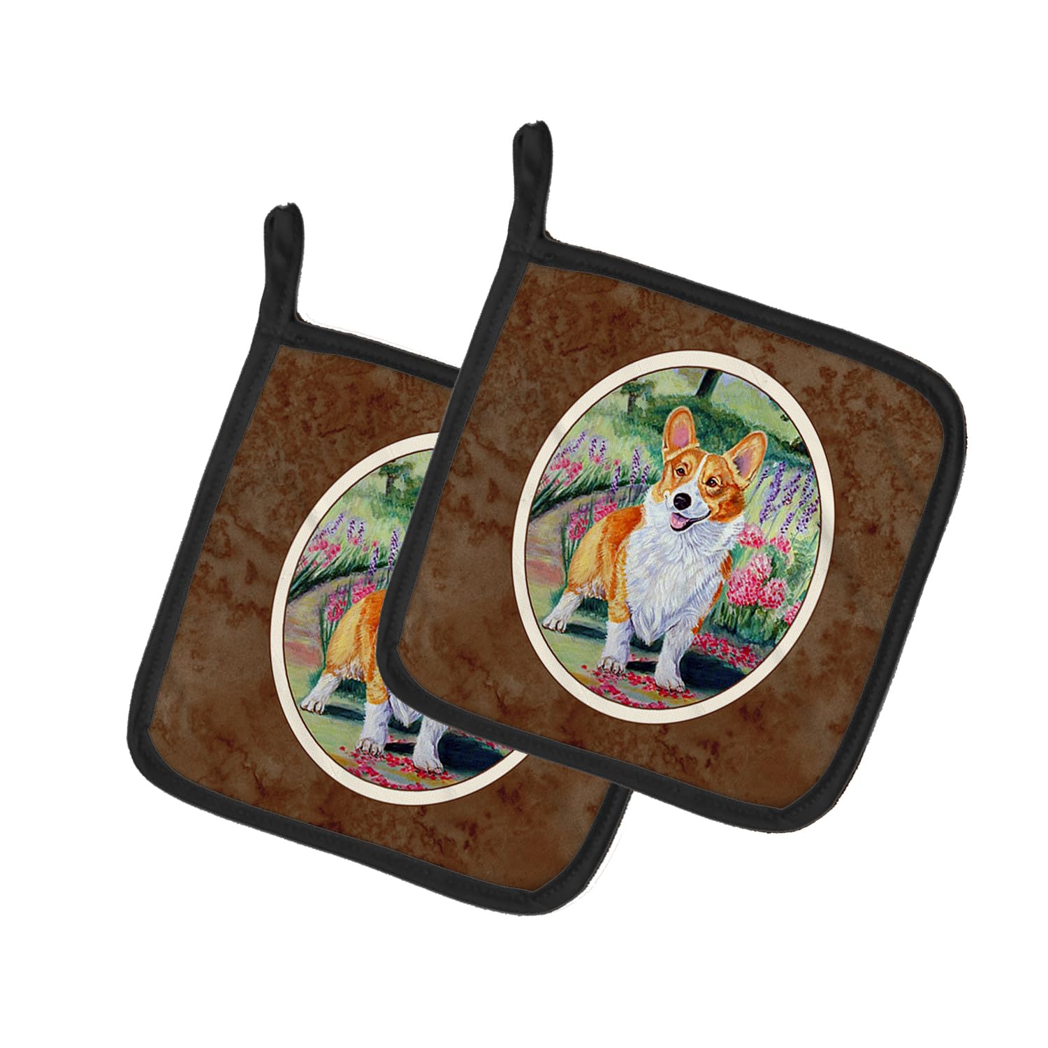 Soportes para ollas Corgi Springtime: color y estilo en tu cocina