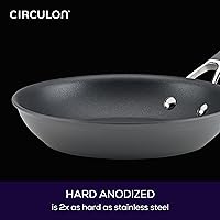 Vista 4 de Circulon Radiance Hard Anodized Nonstick Frying / Fry Pan Set / Skillet Set - 8.5 Inch, 10 Inch, and 12.25 Inch , Gray