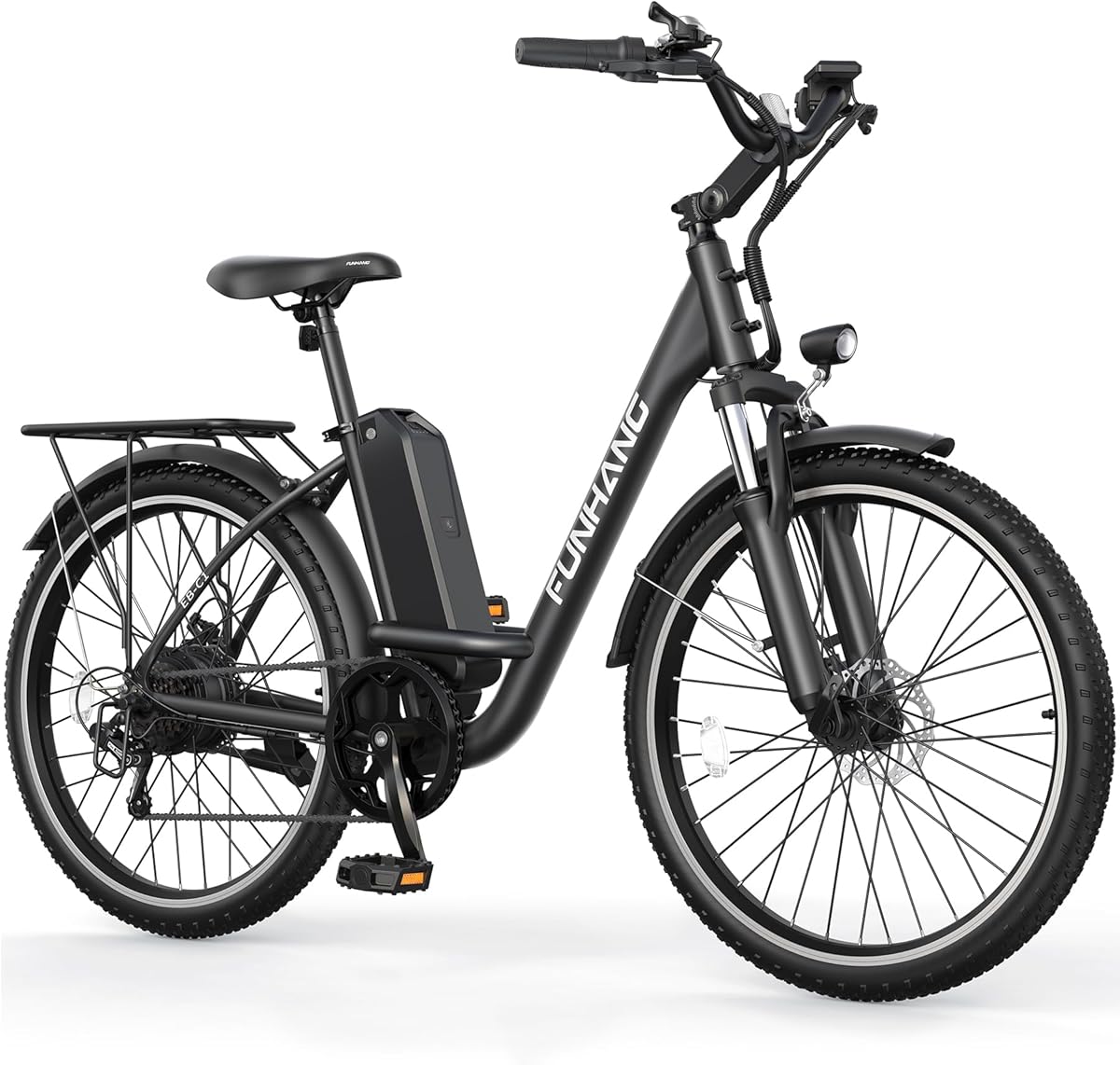 Electric Bike for Adults, 26" City Cruiser Ebike with 1000W Peak Motor, 21.7MPH 50 Miles Commuter Adult Electric Bicycles with 48V Battery, Adjustable Stem, 7-Speed, UL 2849 Certified