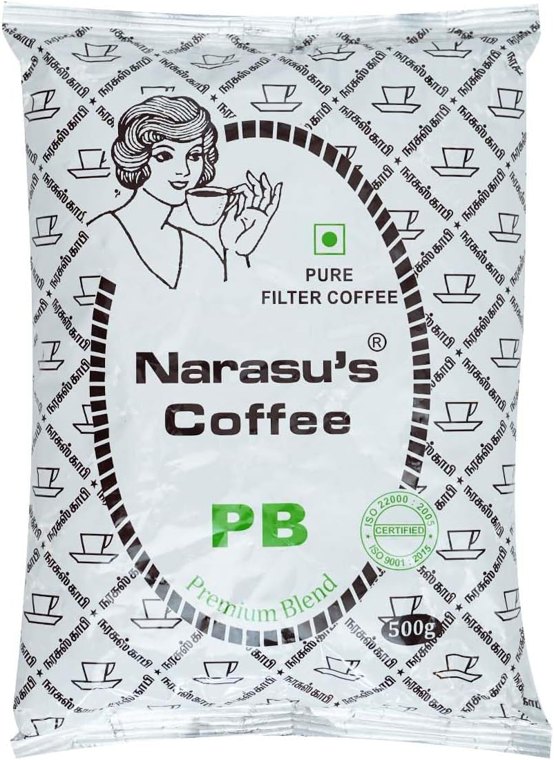 Narasus Coffee Pure Filter Ground Coffee, Peabery - 2 X 500Gms Packet