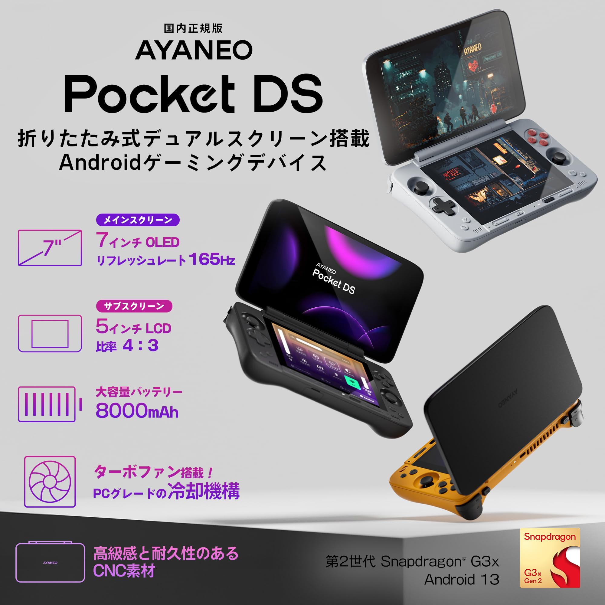 GameJoy 折りたたみ式7インチディスプレイ GameJoy 折りたたみ式7インチディスプレイ GameJoy 折りたたみ式