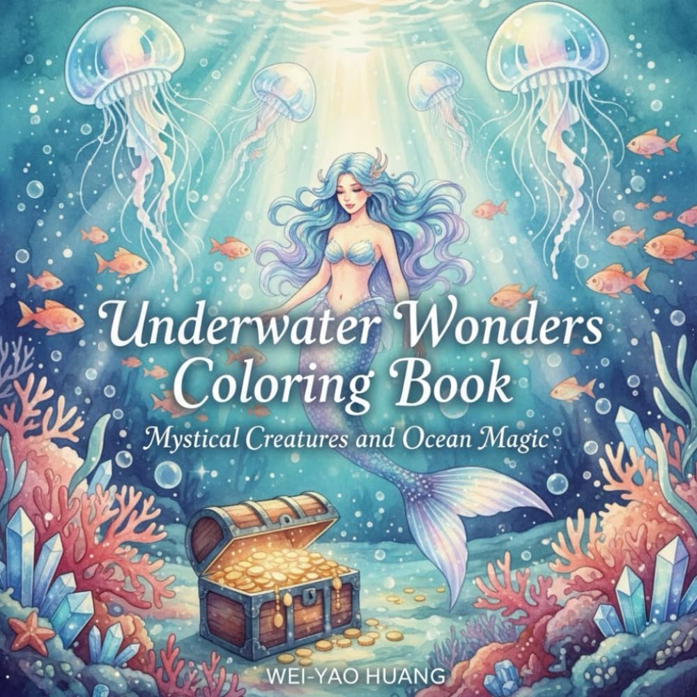 Underwater Wonders Coloring Book: Mystical Creatures and Ocean Magic