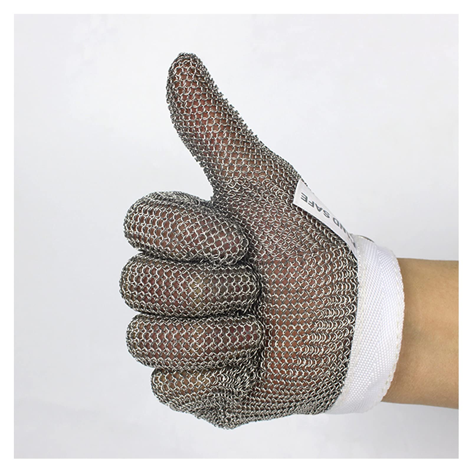 Gartenhandschuhe Sicherheit Arbeitshandschuhe, Schnittfeste Handschuhe, Grade 9 Schutzlebensmittelqualität Handschuhe, Metall Edelstahl, Für Linke Und Rechte Hände Geeignet (Size : XS)