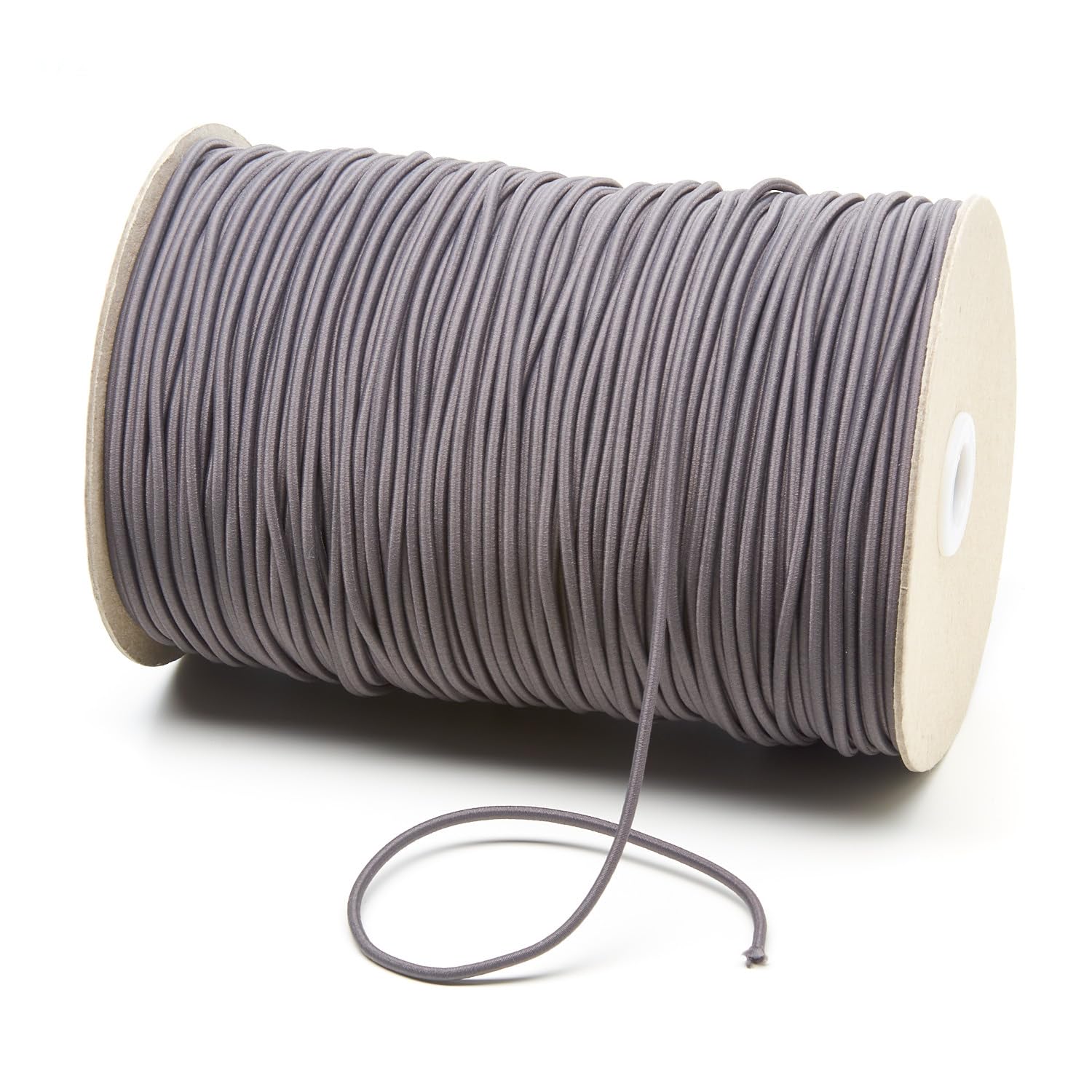 2mm Thin Fine Round Elastic Cord for Sewing DIY, Arts & Crafts, Beading, Haberdashery & Clothing Accessory Premium Quality Made in UK (Grey, 10 Metre Cut Length)
