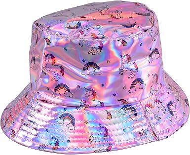 Holographic Bucket Hat Shiny Metallic 
