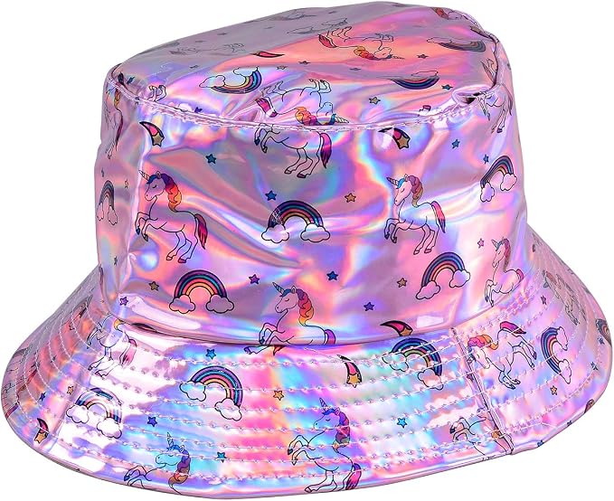 Holographic Bucket Hat Shiny Metallic 