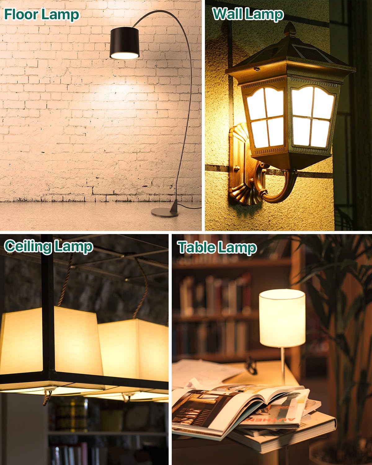 Fulighture LED Glühbirnen E27 – 12W (ersetzen 100W), 1100 Lumen, 3000K Warmweiß, 4er Pack