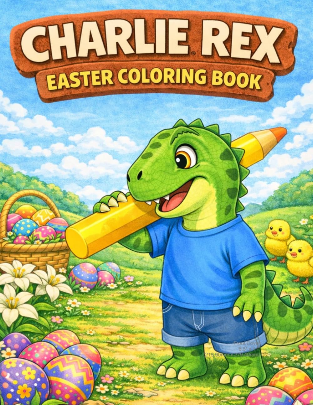 Charlie Rex Easter Coloring Book: 30 Fun Easter Coloring Pages for Kids Ages 4–8 (Charlie Rex Coloring Books)