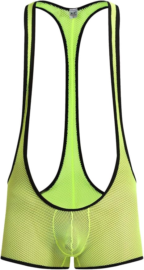 Traje De Baño Divertido Para Hombre Gefomuofe - Tankini Con Cordones, Tirantes Y Diseño De Lucha Libre, Transpirable