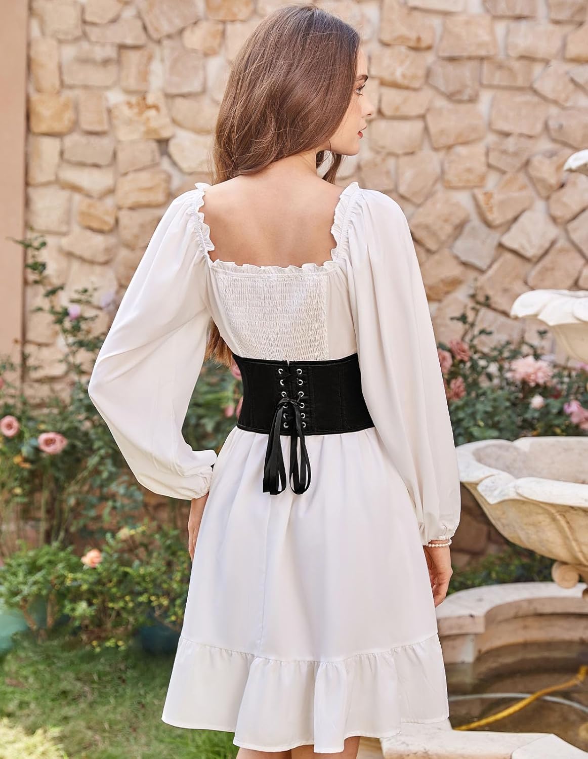 Scarlet Darkness Corset Belt for Women Fishbone Wide Waist Corset Pirate Belt - Image 7