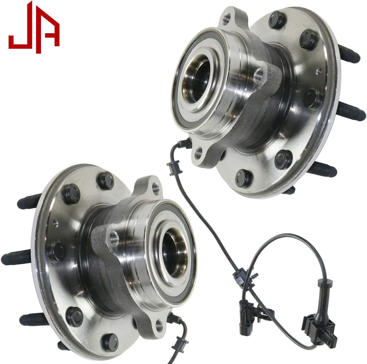 515145 Front Hub Bearing Assembly 8 Lugs w/ABS for Chevy Silverado 2500HD 3500HD, GMC Sierra 2500HD 3500HD Hub Assembly SRW Single Rear Wheel Only- 2pc