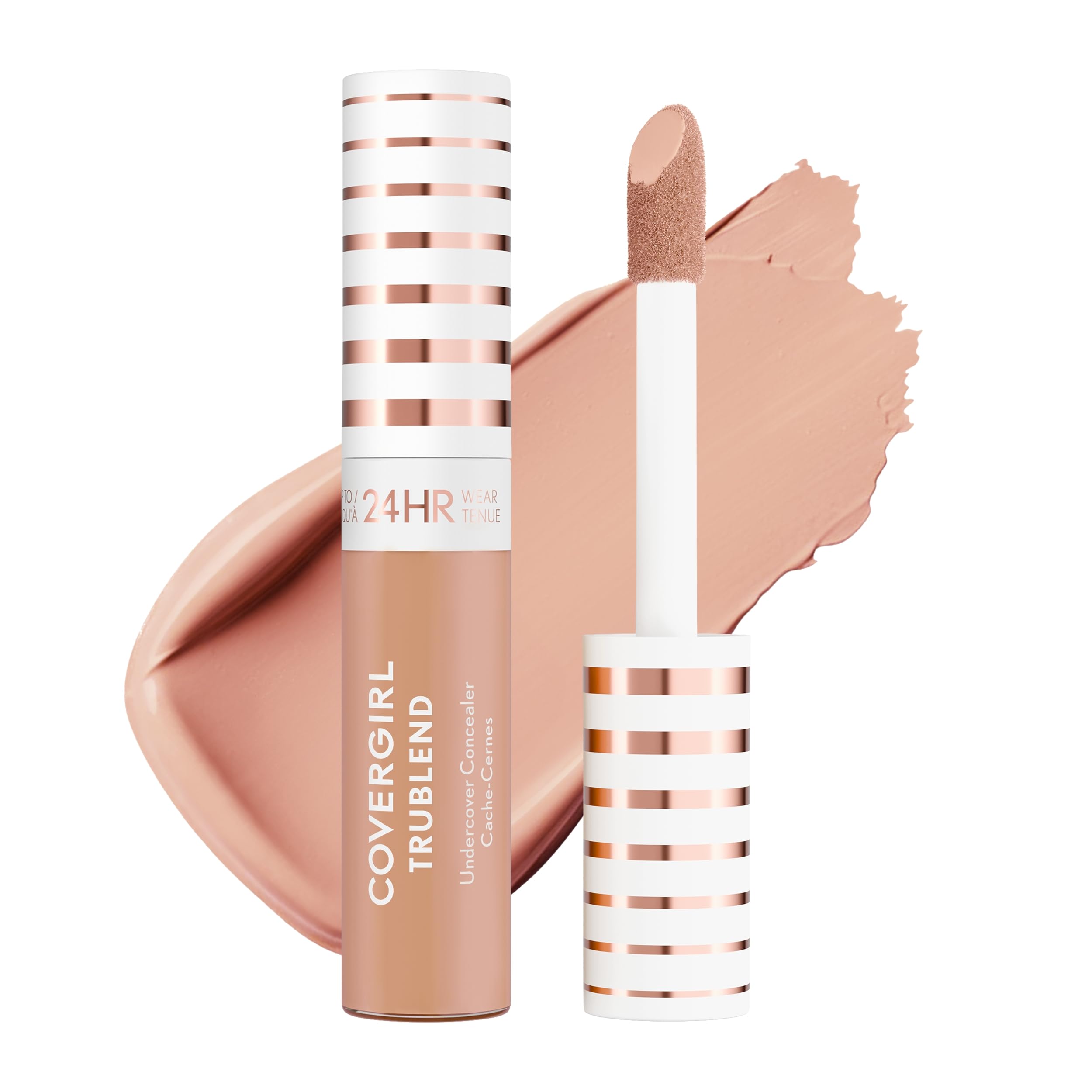COVERGIRL TruBlend Undercover Concealer Buildable Full Coverage 24-Hour Wear Matte Finish - M200 Warm Beige