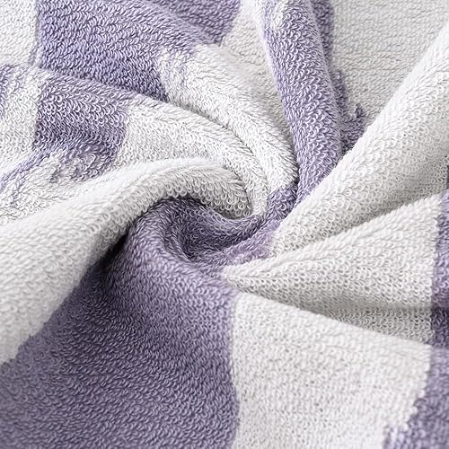 Miniatura 8 de sense gnosis Juego de 2 toallas de mano azules con patrón de nubes, 100% algodón, absorbentes, suaves, para baño, 13 x 29 pulgadas