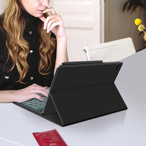 Miniatura 9 de JUQITECH Funda con teclado retroiluminado para Samsung Galaxy Tab S6 Lite de 10.4 pulgadas 20222020, Galaxy Tab S6 Lite SM-P610P613P615P619 Funda