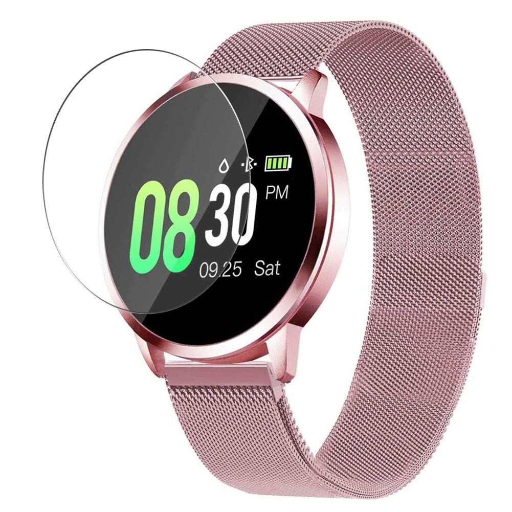 Puccy 3 Pack Screen Protector Film, compatible with Adsvtech 0.95" Q8 SmartWatch TPU Guard （ Not Tempered Glass Protectors ）