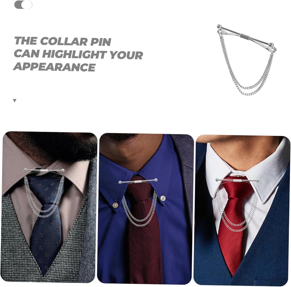 Amazon | BESPORTBLE ネクタイ シンプルな衿ブローチ カラーピン