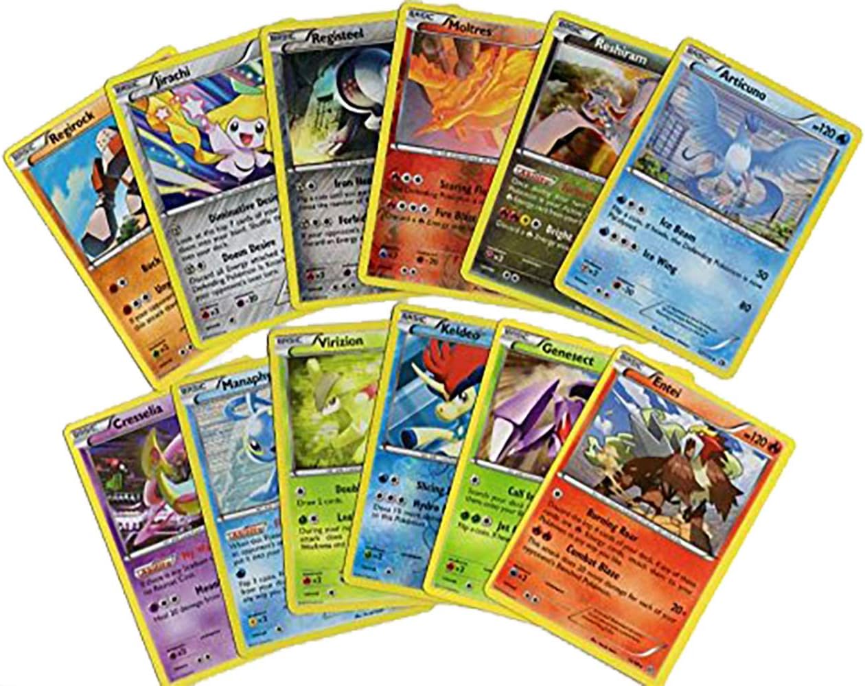Pokemon Legendary & Mythical 12 Cards Lot - Includes Rares & Holos - Collection Bundle Gift Set
