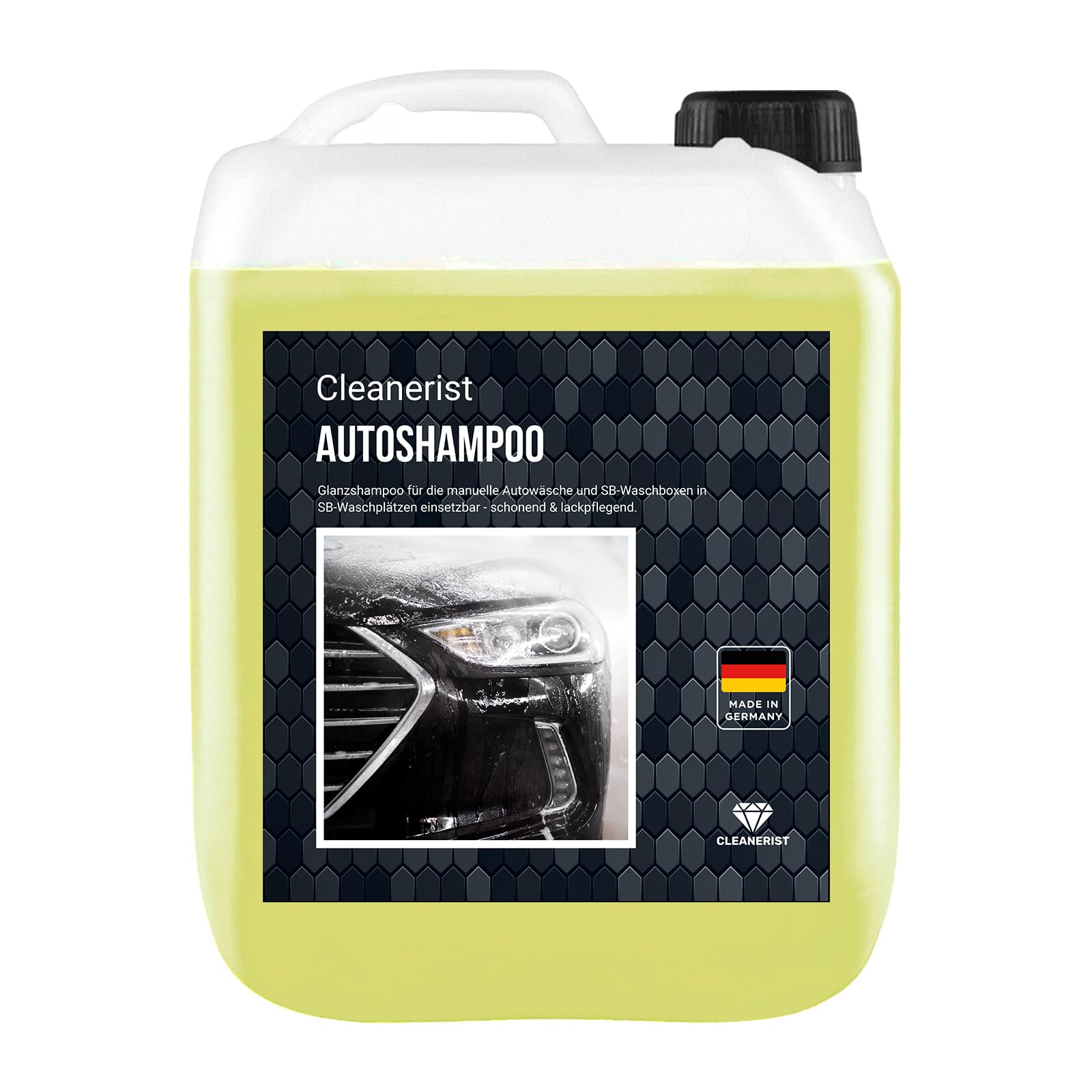 Sabeu Lot de 2 shampoings concentrés pour voiture avec robinet d'écoulement FLUXX de 10 litres pour lavage manuel de voiture et de boîte de lavage