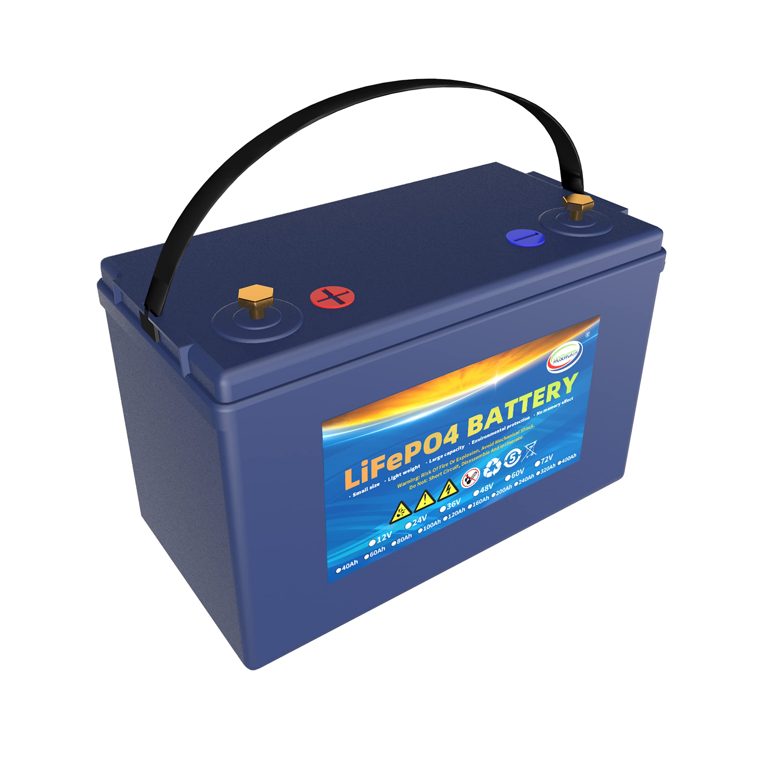 24V Lithium Battery 60Ah Lifepo4 Trolling Motor RV Battery Replacement