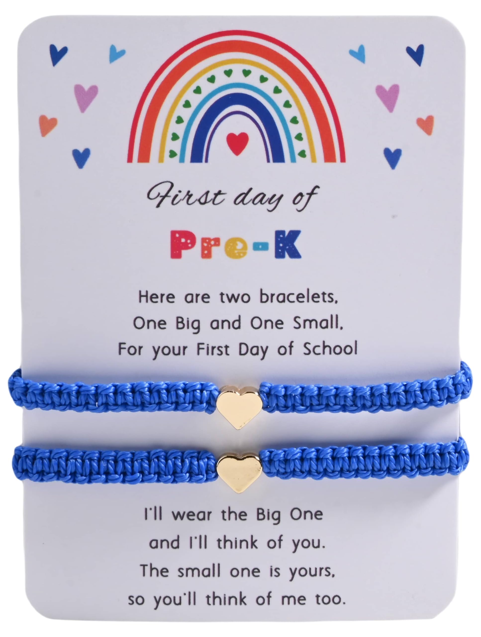 First Day Of Pre K Mommy And Me Bracelets Gifts, Back To String Matching Bracelet Set For Mom Daughter Son