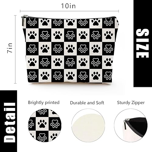 Miniatura 2 de YUMQSEOS Bolsa de maquillaje para mujer, bolsa de maquillaje de viaje, bolsa grande para cosméticos, bolsa con cremallera, bolsas de aseo y