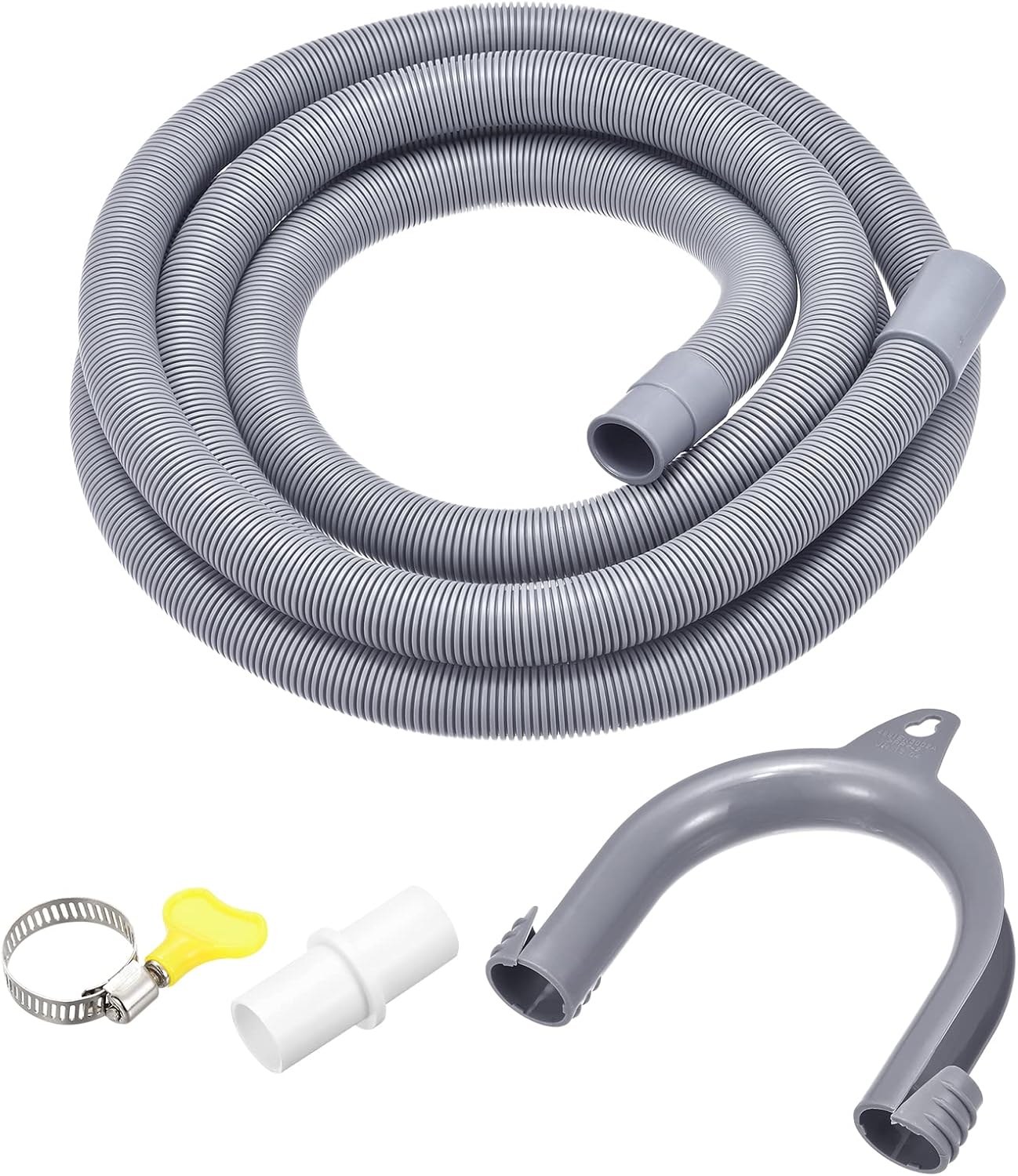 PATIKIL Washing Machine Drain Hose Extension Kits 16.4ft Gray for Washing Machine with Extension
