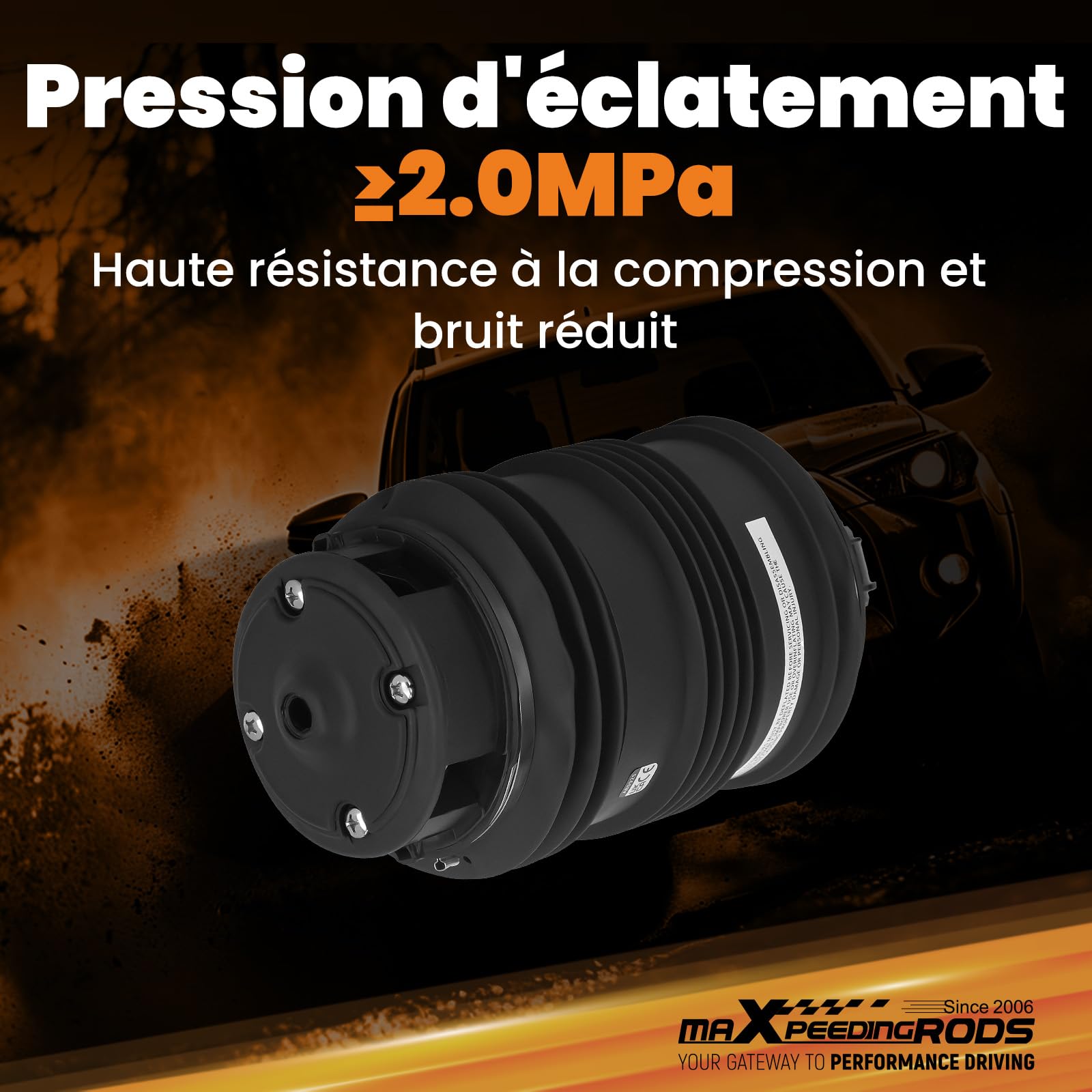 maXpeedingrods pins Ressort Pneumatique Arrière pour Mercedes W211 S211 | 211 320 09 25, 2113200925, A 211 320 09 25, A2113200925