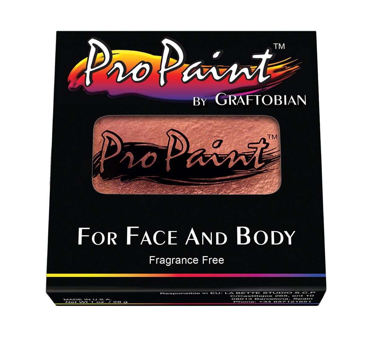 Graftobian Pro Paint Face and Body Paint - Clockwork Copper, 30 ml - Image 3