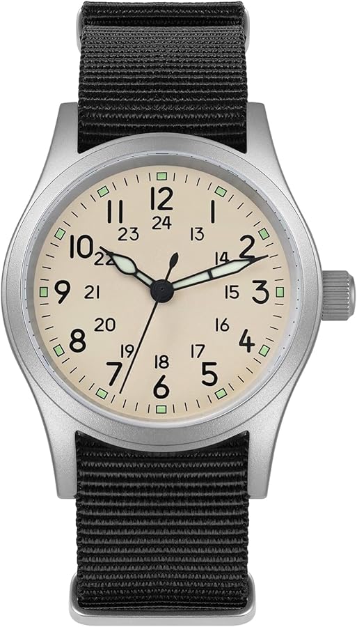 Amazon | Militado ML05 38mm VH31 クォーツウォッチ - ドーム型