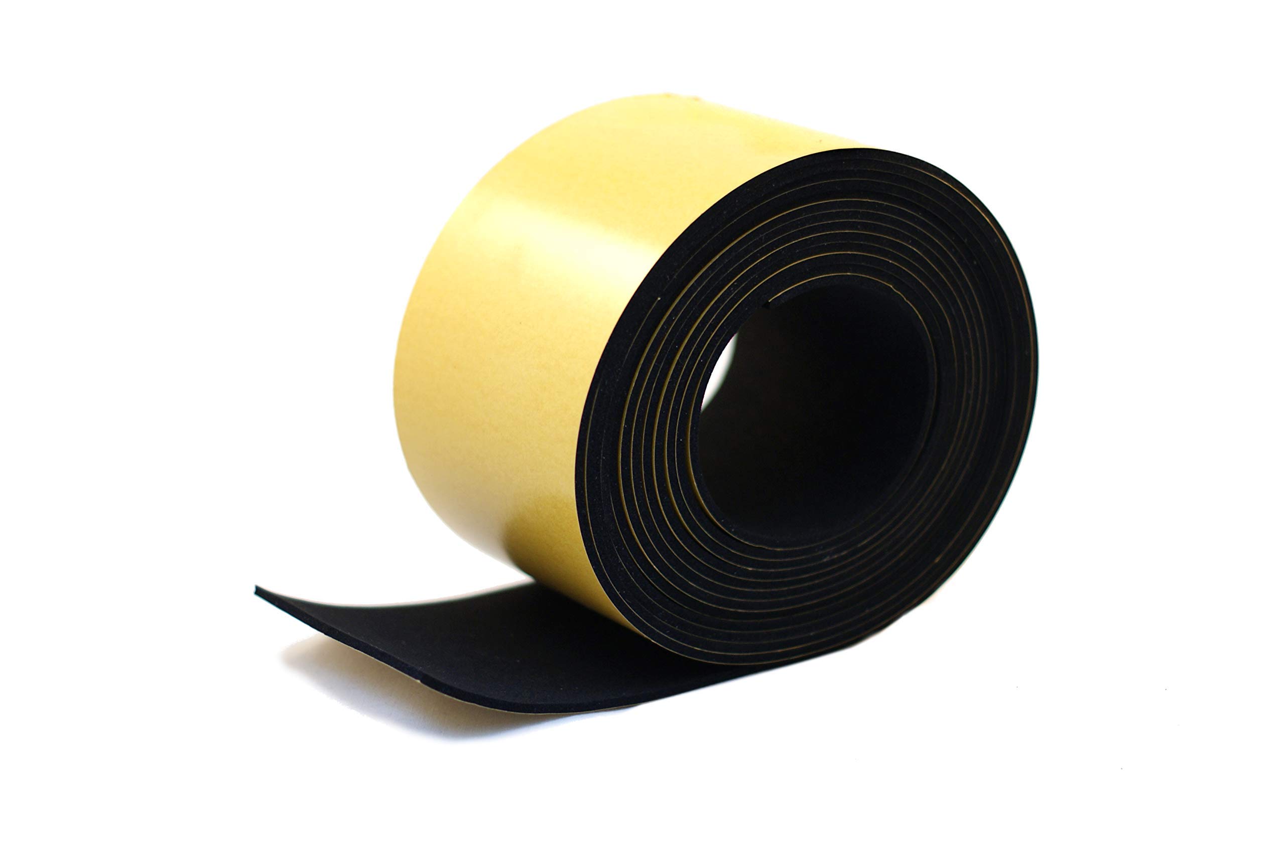 RS® Neoprene Rubber Self-Adhesive Sponge Strip 100mm Wide x 3mm Thick x 10m Long for Sealing, Weather Strip, Cushioning, Anti-Vibration, Anti-Slip, Gaskets & DIY