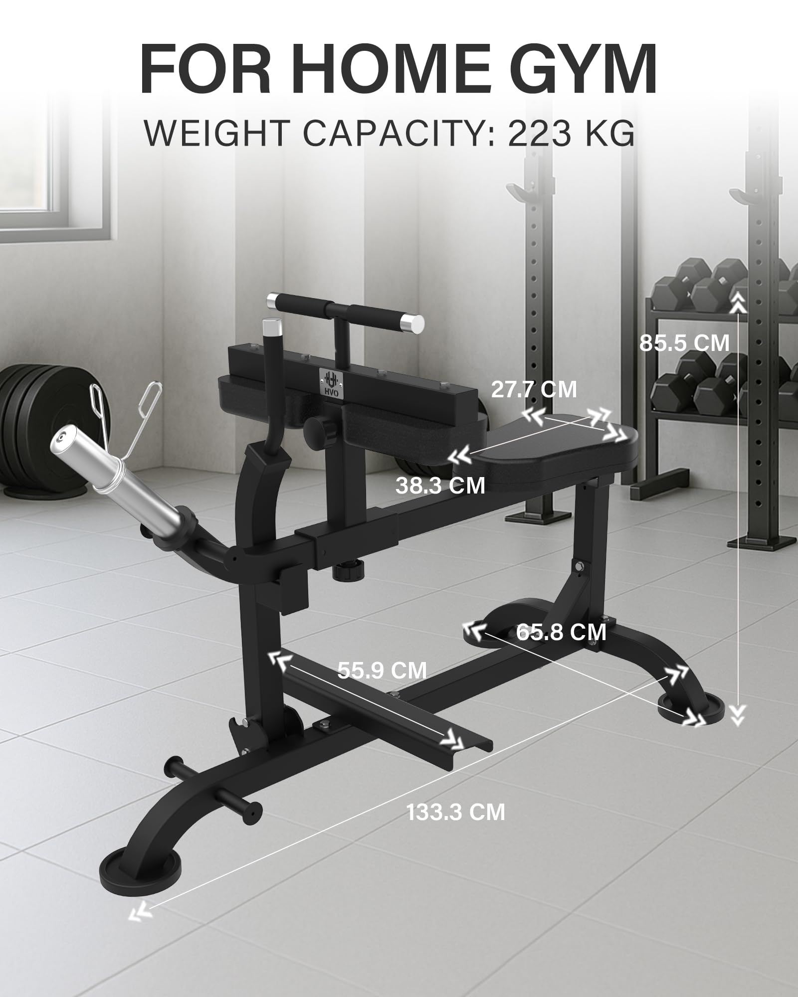 HVO Wedentrainer Wadenmaschine Sitzend: Beintrainer für Zuhause im Sitzen Bein Training Trainingsgerät Kraft-Beintrainer Seated Calf Raise Machine