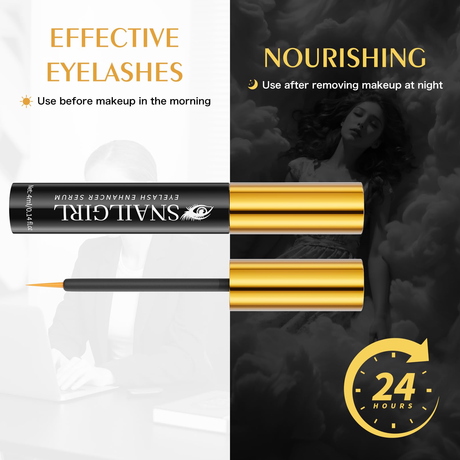 Eyelash Growth Serum for Mature Women, Multi-Peptide Prostaglandin-Free