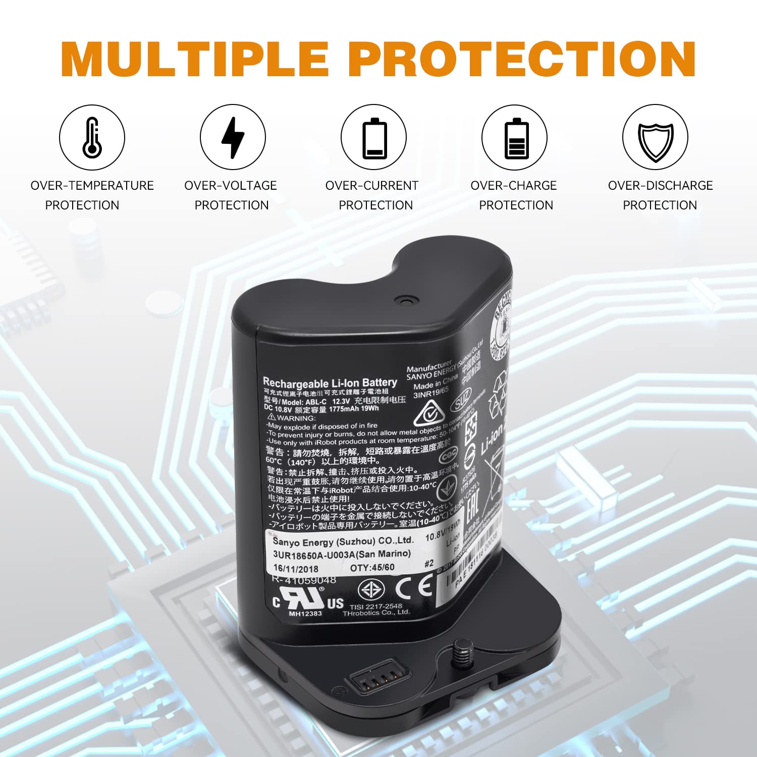 Amazon.com: for iRobot Roomba Replacement Lithium Ion