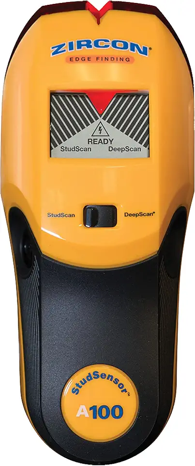 Zircon StudSensor A100 Scanner de parede e localizador de pino central/borda com detecção de fio