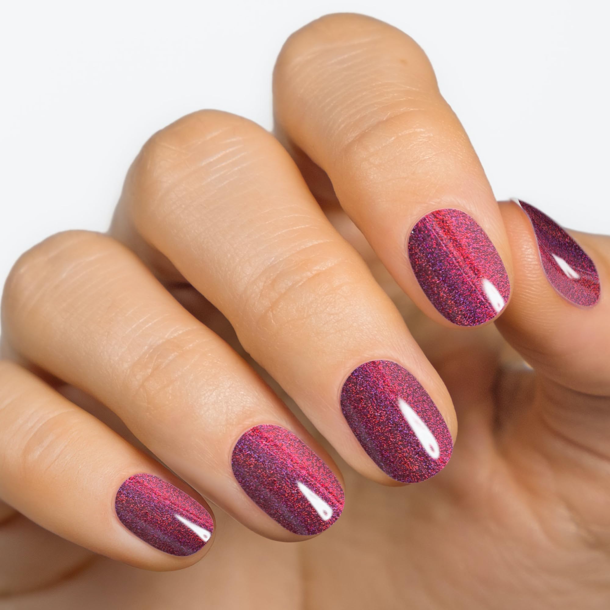 MOYOU LONDON Semi Cured Gel Nail Strips, 20 Pcs. Waterproof Gel Nail Wraps, Cures in Sunlight or UV/LED Lamp - Image 2