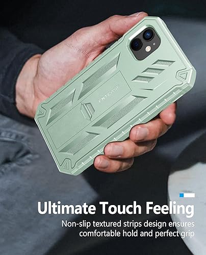 Miniatura 6 de FNTCASE Funda para iPhone 11 funda para iPhone XR con soporte a prueba de golpes de grado militar, doble capa de protección completa, resistente