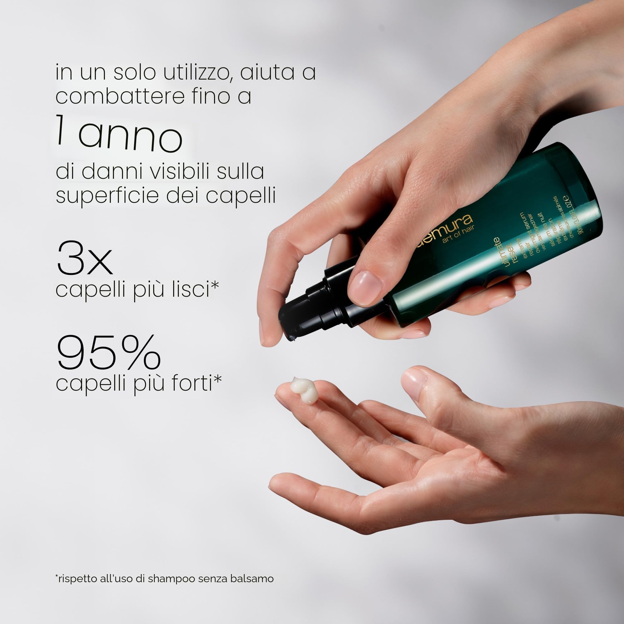 Shu Uemura Art of Hair, Siero Notte Ultra Riparatore, Idratazione Profonda, Protegge e Ripara i Capelli Danneggiati, Arricchito con Estratto di Riso e Peptidi, Ultimate Reset Overnight, 90 ml