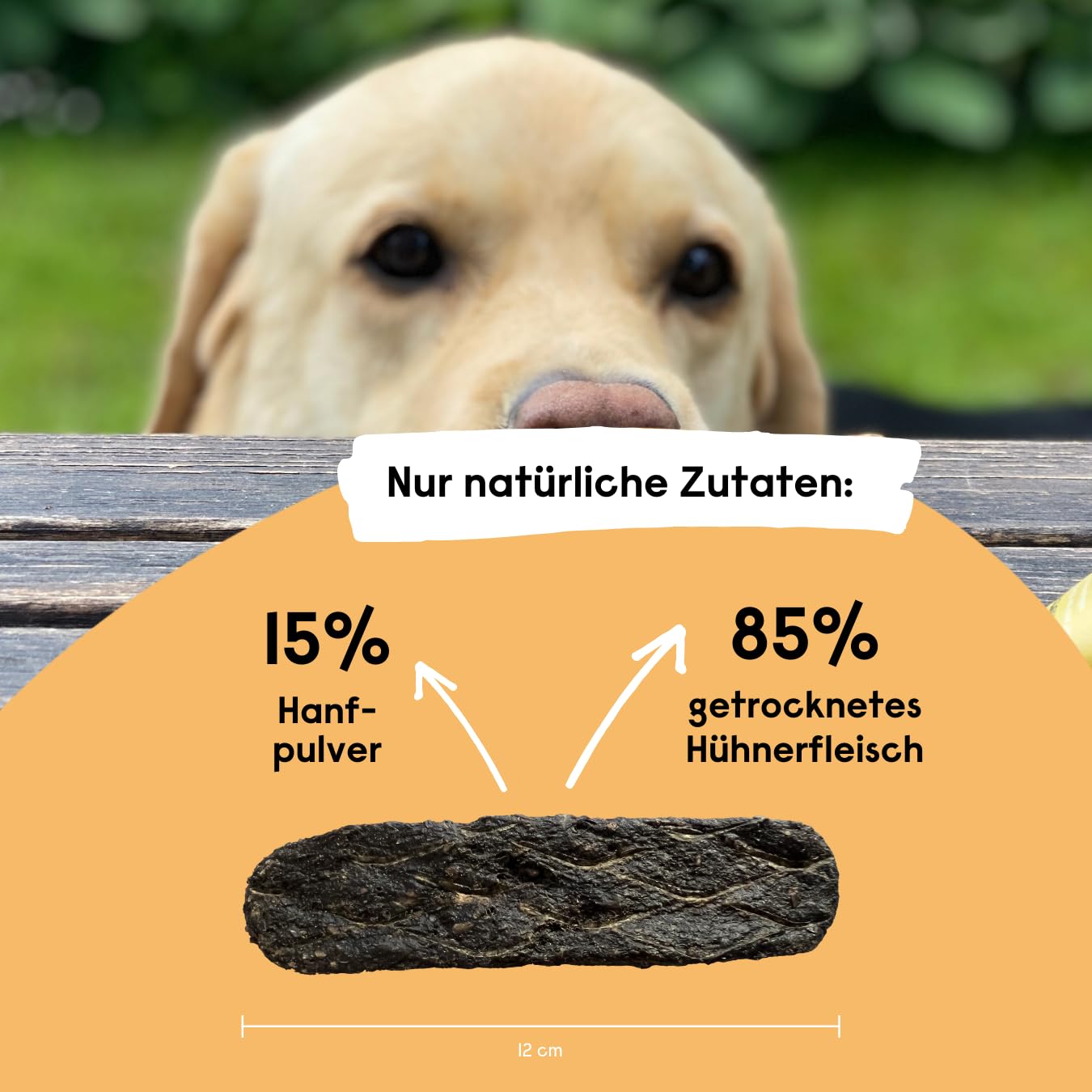 SOS Stangerl contiene carne di pollo essiccata e canapa in polvere - spuntino per cani, senza cereali, in caso di agitazione, contro lo stress, supporta la digestione e le articolazioni (6 x