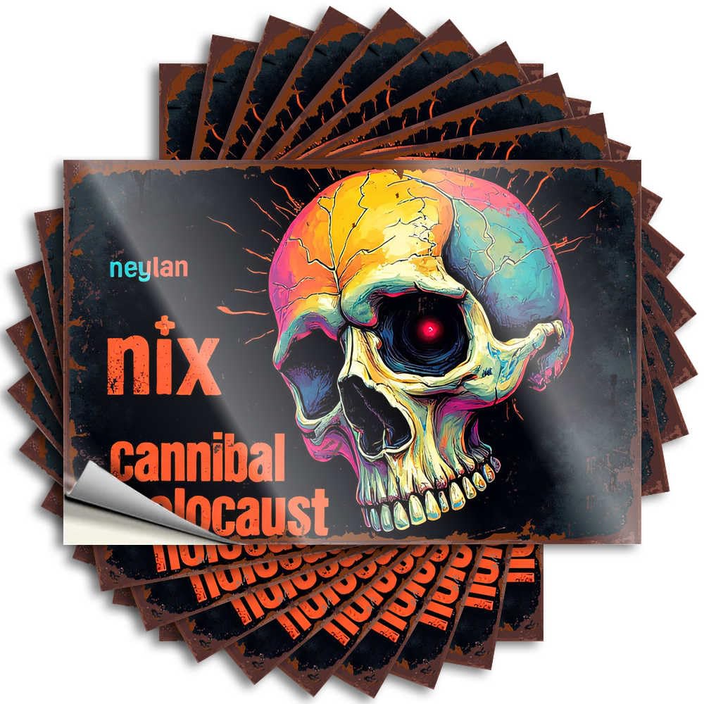 Decal Funny Garden Decor | Fun Water Happy Halloween Spooky Halloween Skulls for Dart(12X18CM)