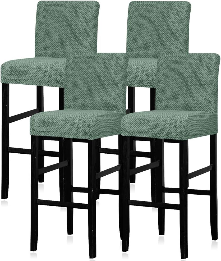 Lellen Reusable Pub Counter Stool Chair Covers Slipcover