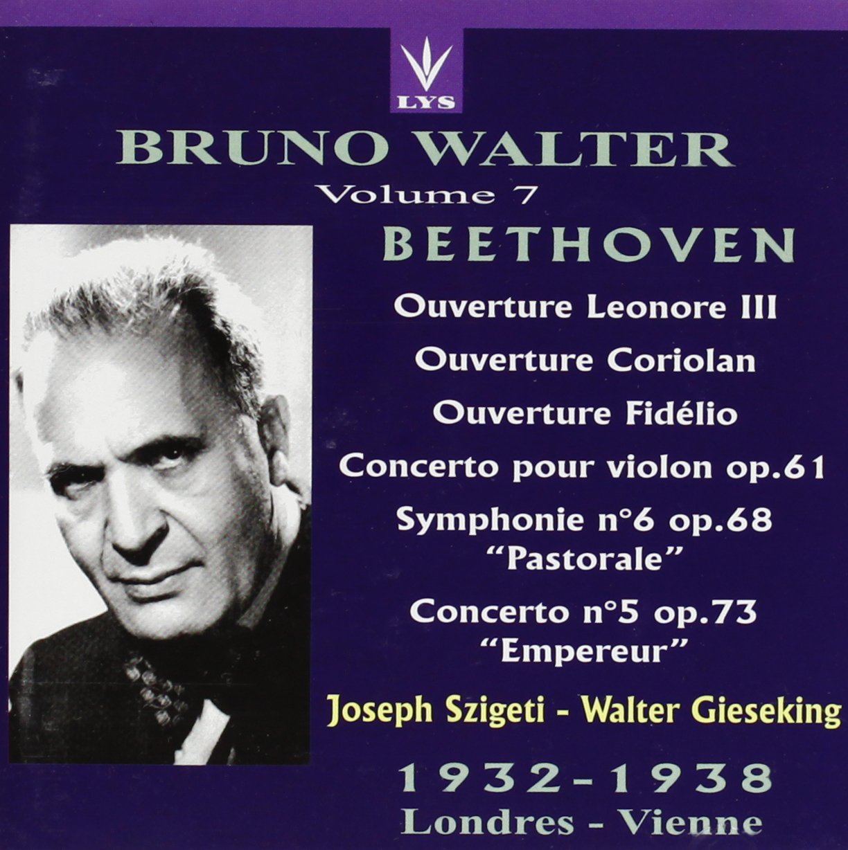 Bruno Walter Vol 7 [Audio CD]