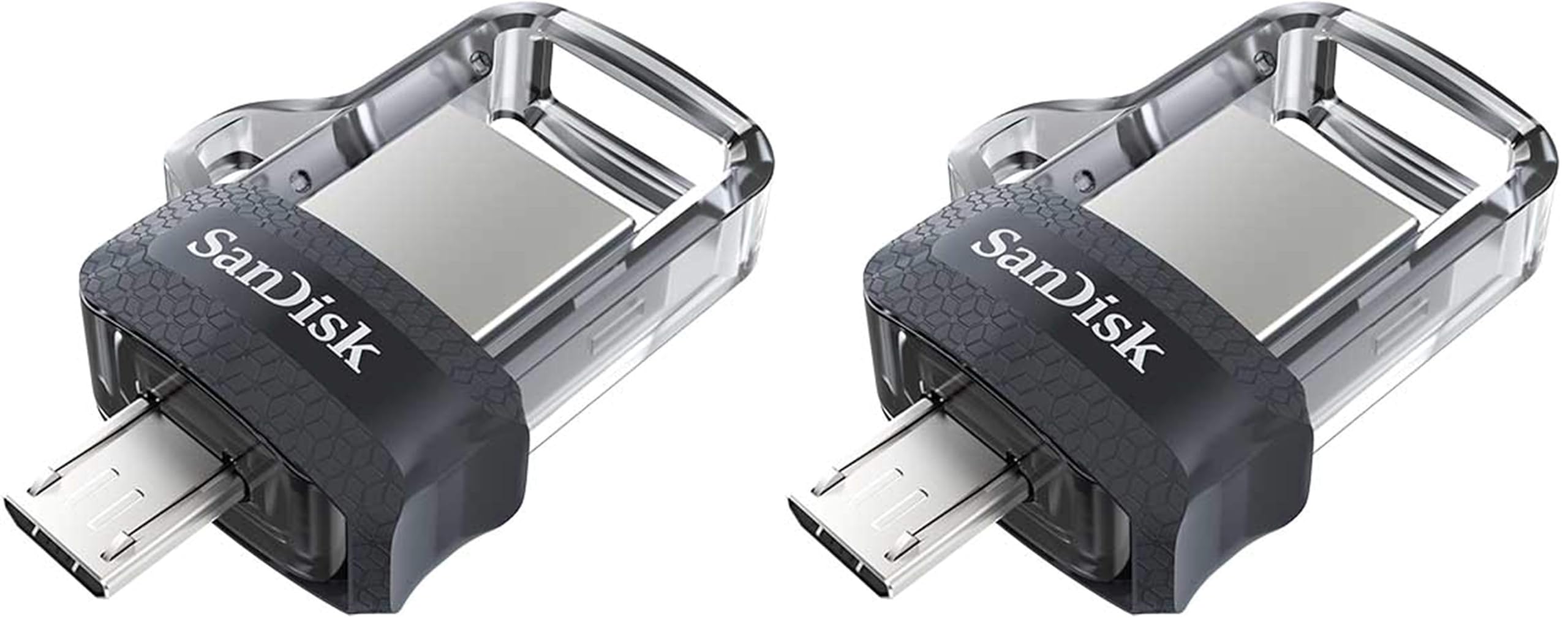 SanDisk Ultra 64 Go Dual Drive m3.0 Clé Double connectique pour appareils Mobiles jusqu'à 130 Mo/s (Lot de 2)