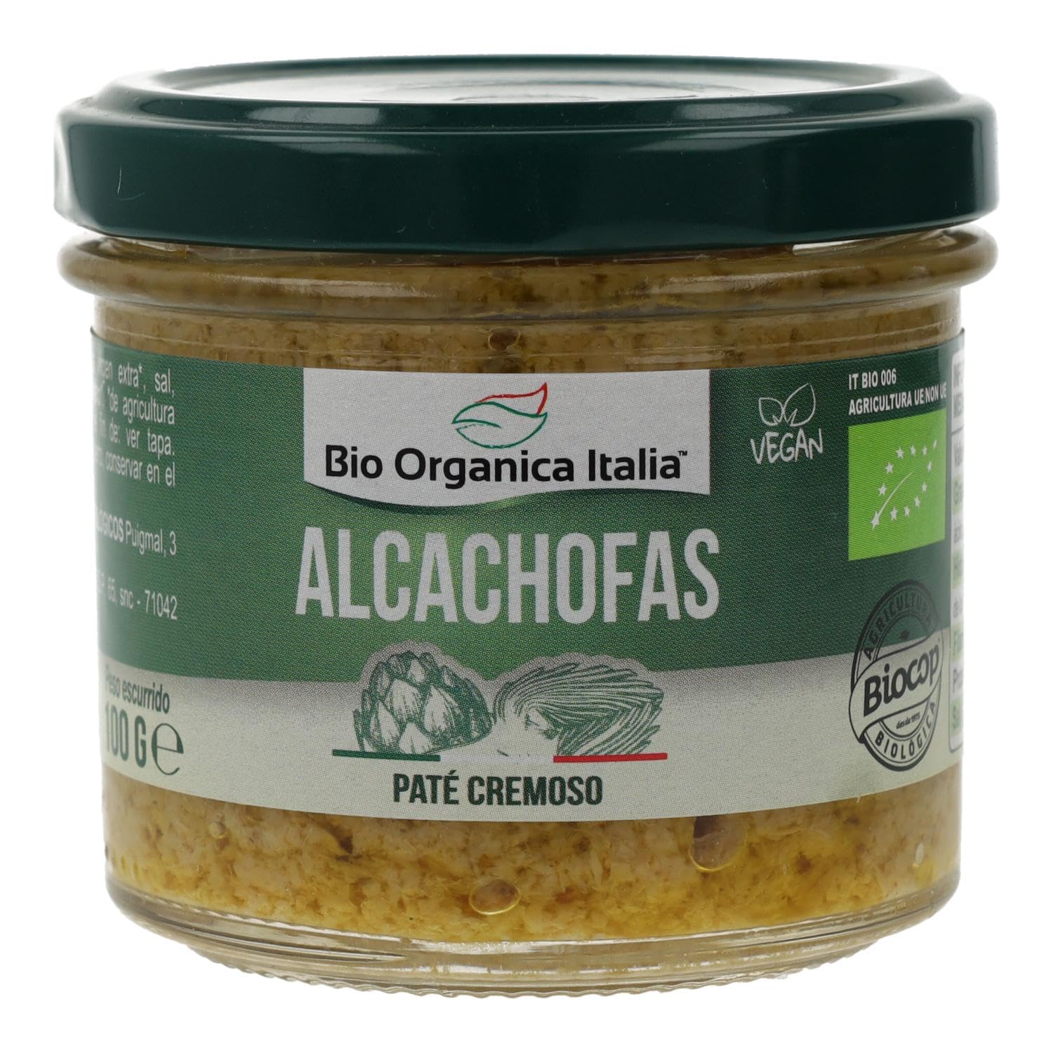 Bio Organica Tartinable d'artichauts 100 g