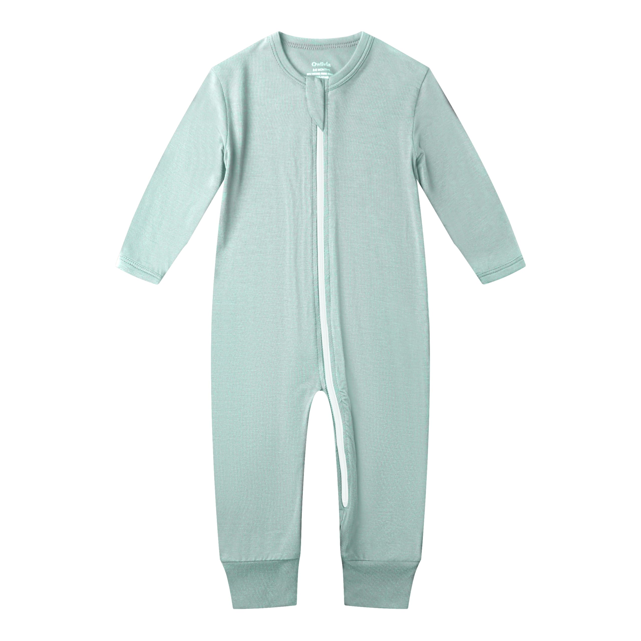 Owlivia Rayon from Bamboo Baby Footless Pajamas, Boys and Girls Zip up Sleep and Play, Long-Sleeve Coveralls