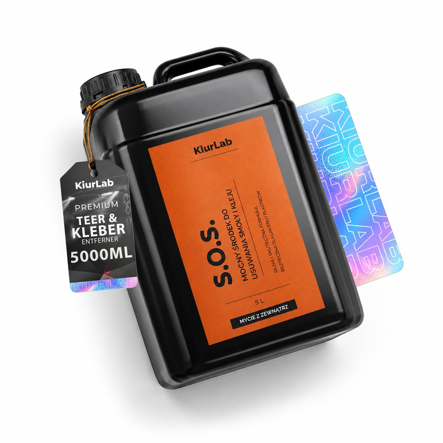 S.O.S. Strong Teer- & Klebstoffentferner (5L) | Premium Lackreiniger | entfernt hartnäckige Klebereste & Baumharz | Spezialreiniger für Teerflecken, Etikettenreste und Kleberückstände