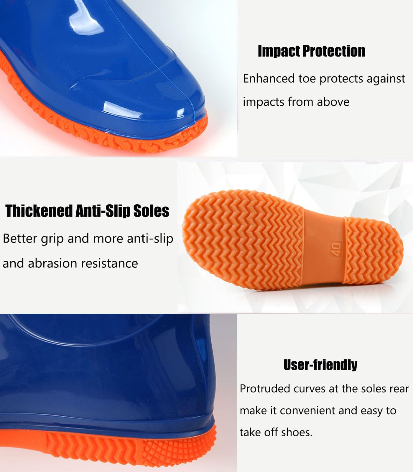 Trampolieri da Pesca | Trampolieri for anca impermeabili in PVC for caccia alla pesca unisex blu taglie USA 4.5-9.5(9)