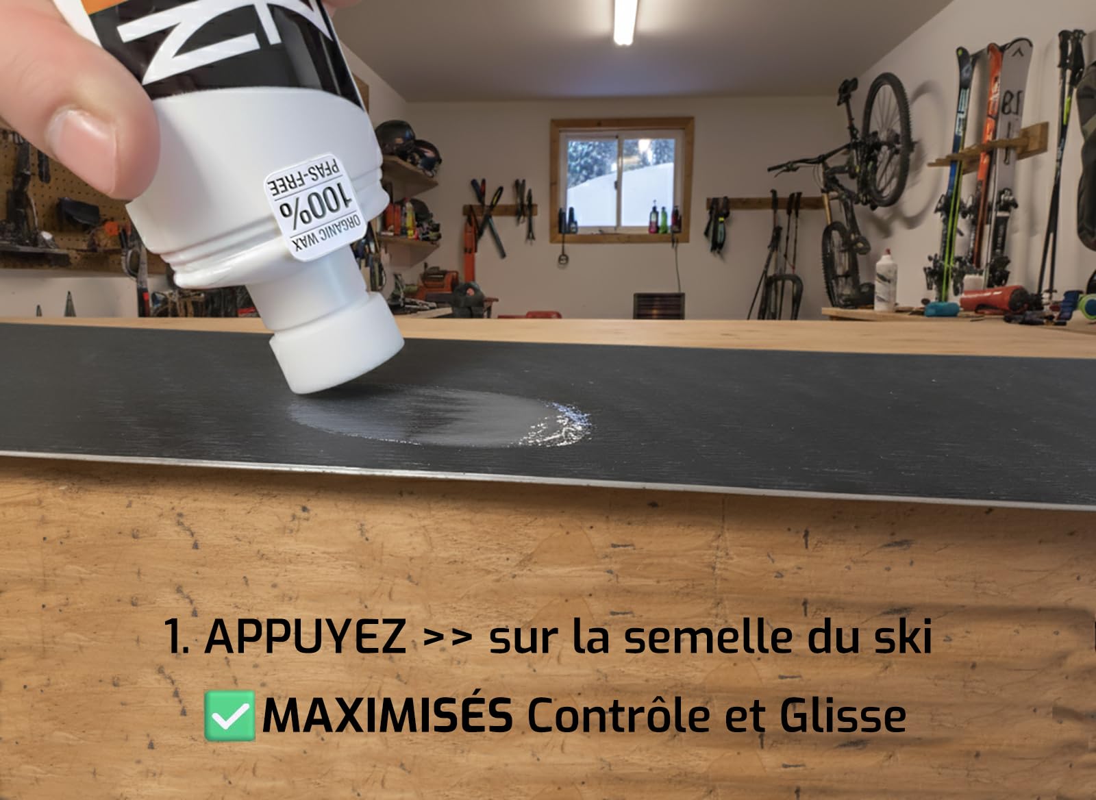Fart liquide biologique pour skis de randonnée 100 ml